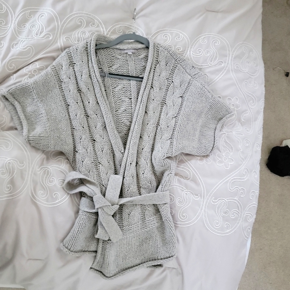 Massimo Dutti Sweater tunic Wool blend Grey gray size s small chic